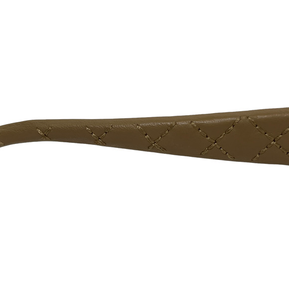 Chanel Square Sunglasses Brown Band Quilted Leather Gradient 5201-Q c.501/T3 - Picture 7 of 8